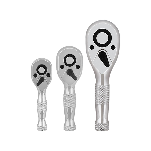 Sakerplus® Stubby Ratchet Set with Reversible Head