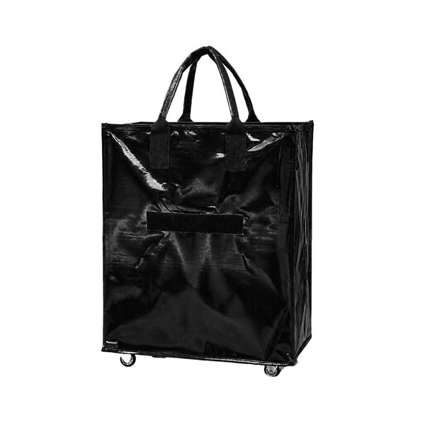Sakerplus® Foldable Rolling Tote Bag With Wheels
