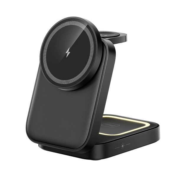 Sakerplus® 3-In-1 Foldable Magnetic Wireless Charging Station