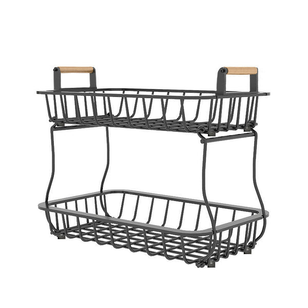 Sakerplus® 2-Tier Metal Wire Fruit Storage Basket