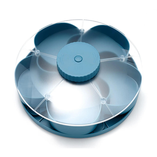 Sakerplus® Rotating Divided Snack Serving Tray