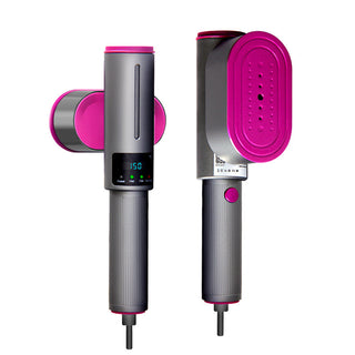 2-in-1 Clothes Steamer Iron – Powerful 1200W Dual-Function Garment Steamer and Dry Iron for Shirts, Dresses, Delicate Fabrics, and Travel | Ceramic-Coated Aluminum Plate for Smooth Gliding and No Snags | Adjustable Steam Levels and 90° Rotatable Panel for Hanging or Flat Ironing | Rapid Heat-Up in 15 Seconds | Auto Shut-Off Safety Feature | Compact, Travel-Friendly Design | LED Display for Temperature and Mode Control | Perfect for Home, Office, Business Trips, or On-the-Go Fabric Care | High-Temperature St