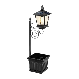 Sakerplus® Solar Lamp Post With Planter Box