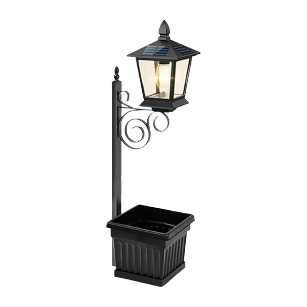 Sakerplus® Solar Lamp Post With Planter Box