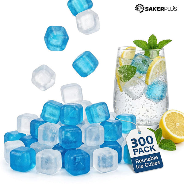 Sakerplus® Reusable BPA-Free Refreezable Plastic Ice Cubes