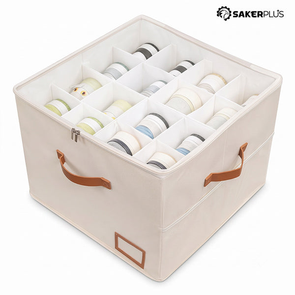 Sakerplus® Fabric Shoe Storage Organizer Bin Box