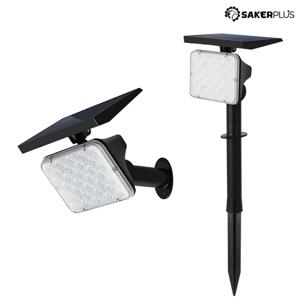 Sakerplus® Solar LED Landscape Spotlights Set