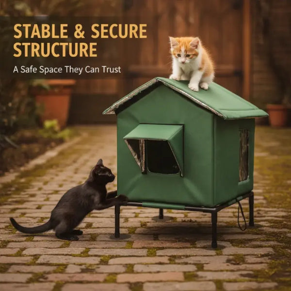 Sakerplus® Insulated Waterproof Outdoor Feral Cat House