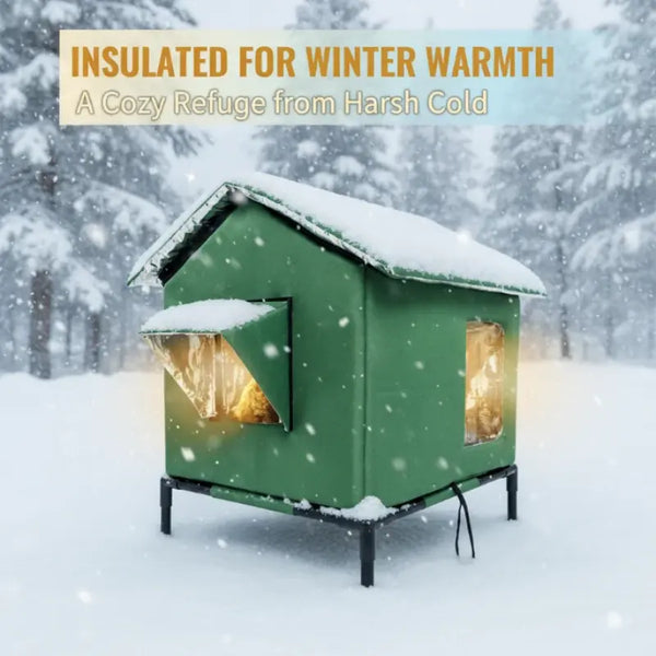Sakerplus® Insulated Waterproof Outdoor Feral Cat House