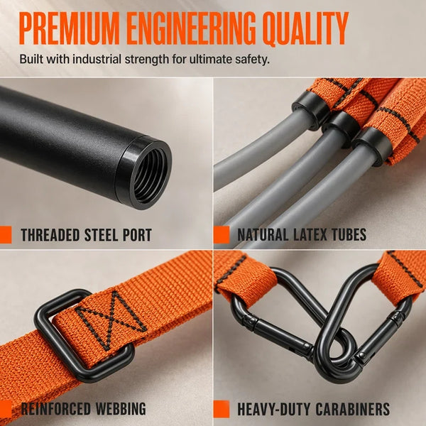 Sakerplus® Portable Pilates Resistance Bar Set