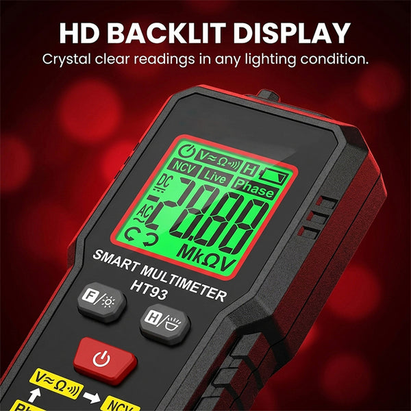 Sakerplus® Smart TRMS Digital Voltage Tester Multimeter