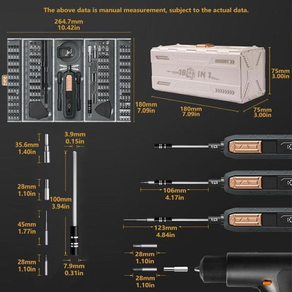 Sakerplus® 180-In-1 Precision Screwdriver Repair Tool Kit