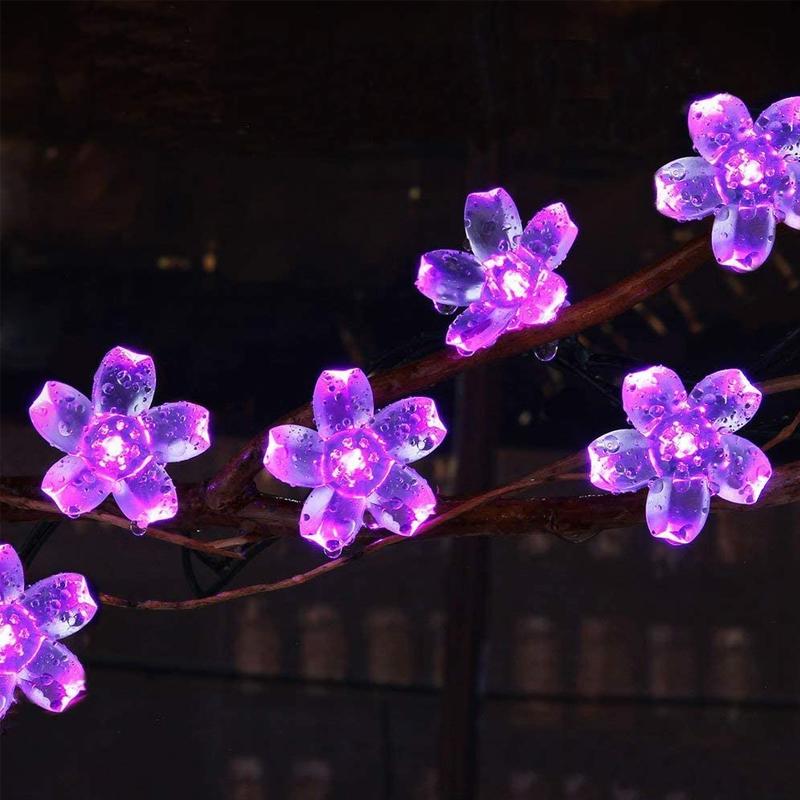 Solar-Powered String Lights (Blossom Flower)