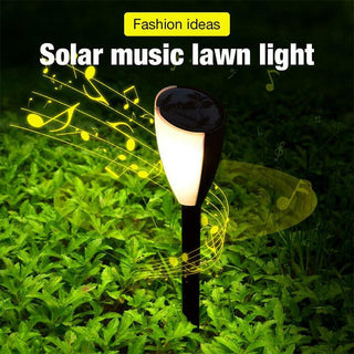 Solar Christmas Music Lawn Lamp, 2 PCS