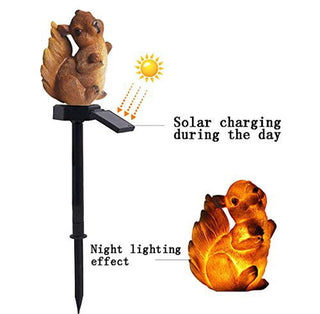 Solar Lawn Squirrel Light