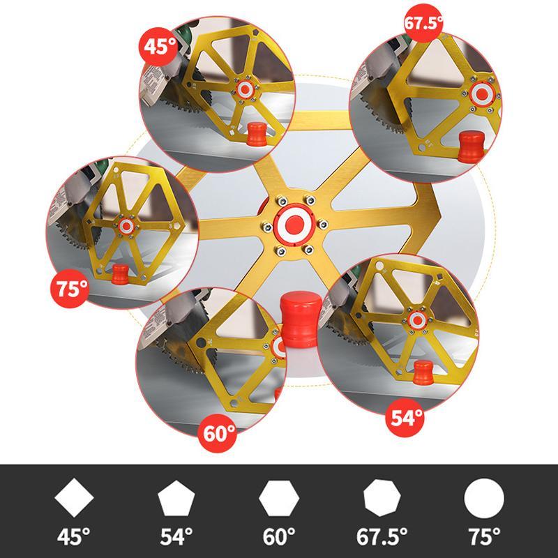 Saker Magnetic Aluminum Hexagon Ruler