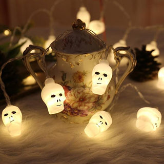 Saker Halloween 3D Skull String Lights