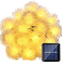Solar-Powered Warm-White Dandelion Lights