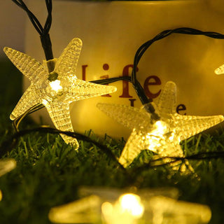 Saker Solar Power Starfish String Lights