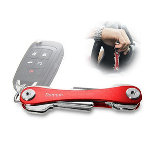 Domom Compact Key Holder and Keychain Organizer, 2 Packs
