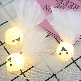 Saker Halloween Paper Lantern Ghost Face String Lights