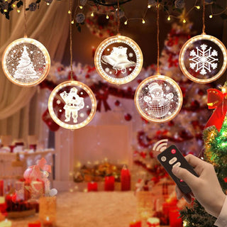 Christmas 3D Novelty Fairy Hanging String Lights