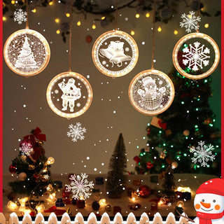 Christmas 3D Novelty Fairy Hanging String Lights