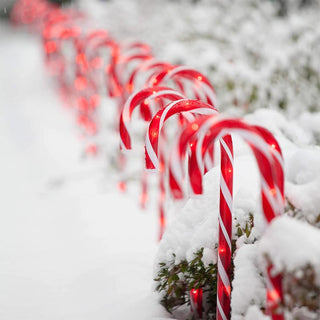Christmas Candy Cane Pathway Lights