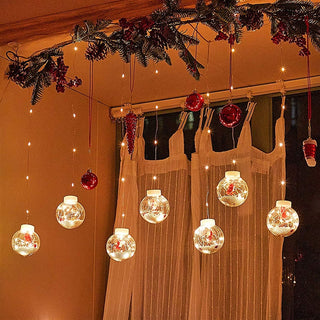 Christmas Wishing Ball Curtain Lights