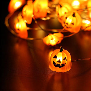 Grimace Pumpkin Halloween String Lights