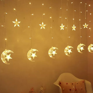 Moon Star LED Curtain String Light