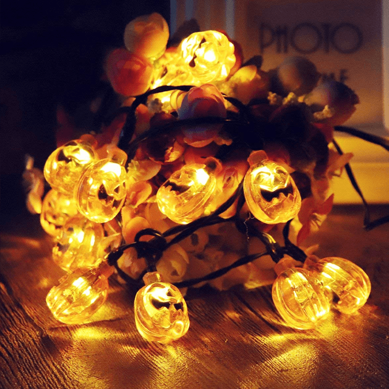 Solar 3D Little Pumpkins String Lights
