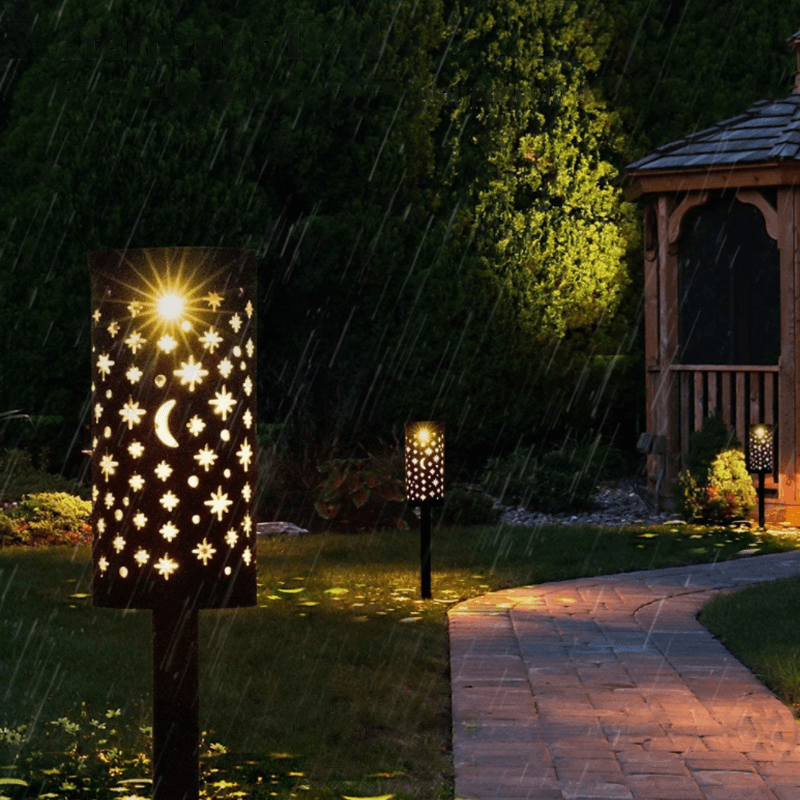Solar Powered Star Moon Garden Light