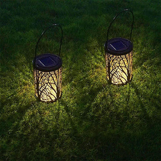 Solar Tree Pattern Lantern Light